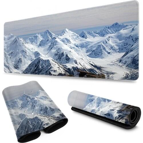 Snow Landscape Mountain Mouse Pad Gaming Mouse Pad Keyboard Desk Mat Desk Blanket Mouse Pad Computer Notebook Pad
