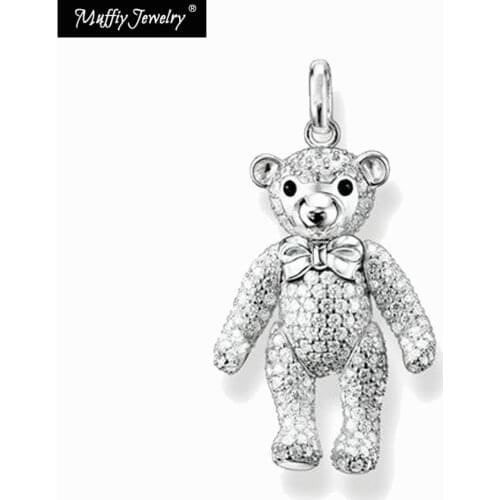 Teddy Bear Pendant,Europe Style Glam Jewelry Good Jewerly For Women,2017 Gift In 925 Sterling Silver,Super Deals
