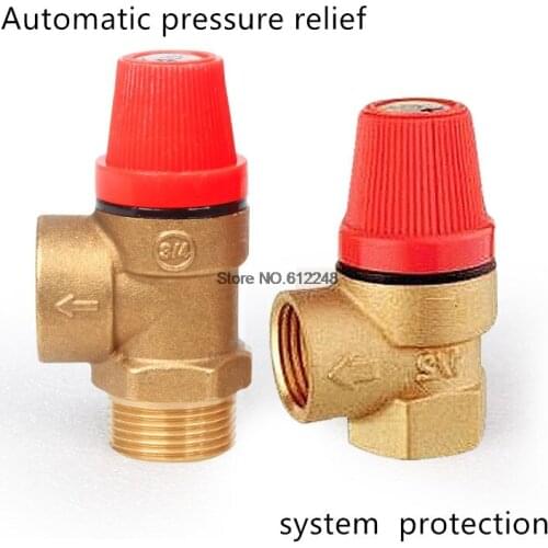 Brass Safety Valve, Solar Air Conditioning Safety Valve Floor Heating Safety Valves of Water Heater