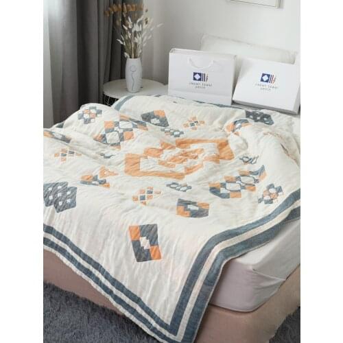 Summer New Cotton Blanket Thickened Towel Quilt Single Double Breathable Towel Blanket Summer Quilt