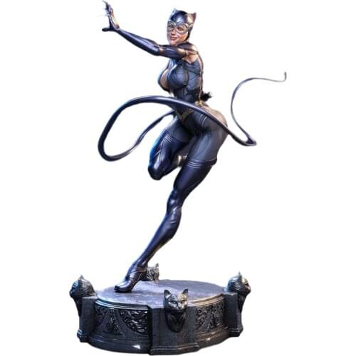 1/6 30cm 3D Garage Kit GK Model Black Cat Action Figure Print Toy White-film Unpainted CollectionsA108