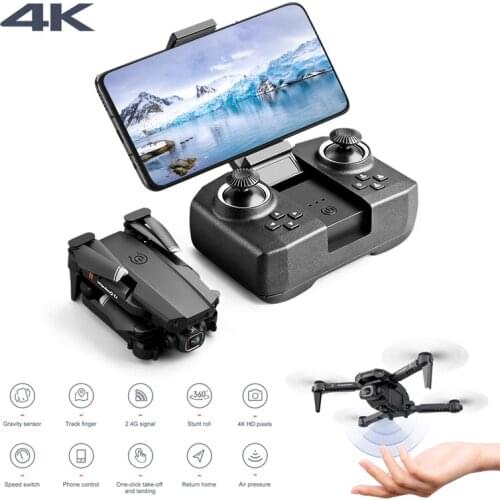 LSRC-XT6 WIFI FPV 2.4G GPS Hold Foldable Arm RC Quadcopter Helicopter Drone -Wide Angle HD 4K/1080P Dual Camera-Height Mode RTF