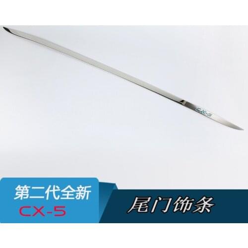 For Mazda CX-5 2017 2018 2019 2020 Tailgate Rear Door Bottom Cover Molding Trim Stainless Steel back door trim car Accessories