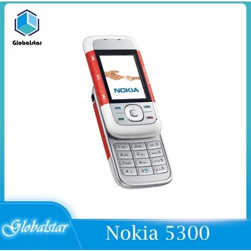 Nokia 5300 refurbished Original 5300 Unlocked 2G GSM 900/1800/1900 Mobile Phone Support English/Russian/Arabic/Hebrew keyboard