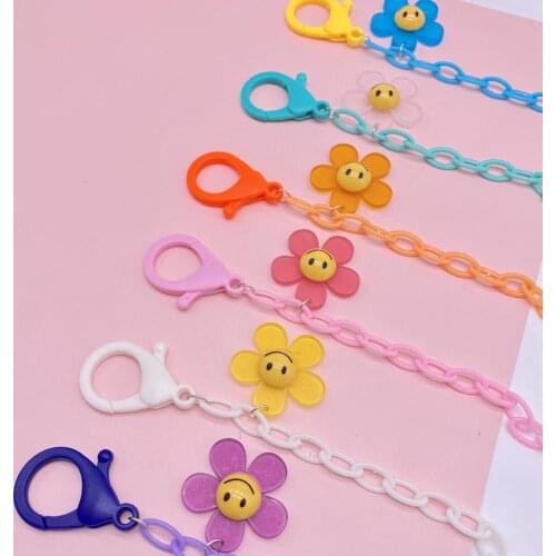 New 6 Colors Anti-lost Face Cover Lanyard Adjustable Smily Mask Chain for Women Neck Chain Glasses Strap Necklace Strap Holder