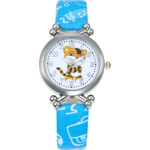 Christmas Kids Gift Cute Little Tiger Girls Boys Children Watch Sport Watches Leather Strap Cartoon Watch New Fashion Watches