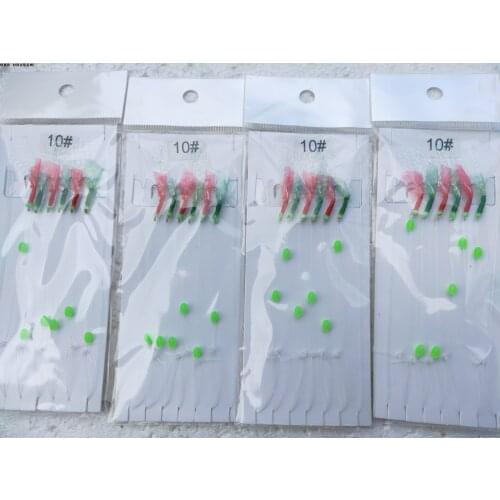 30pcs fishing lure sabiki (9#hook 10# hook and 11#hook mixed )