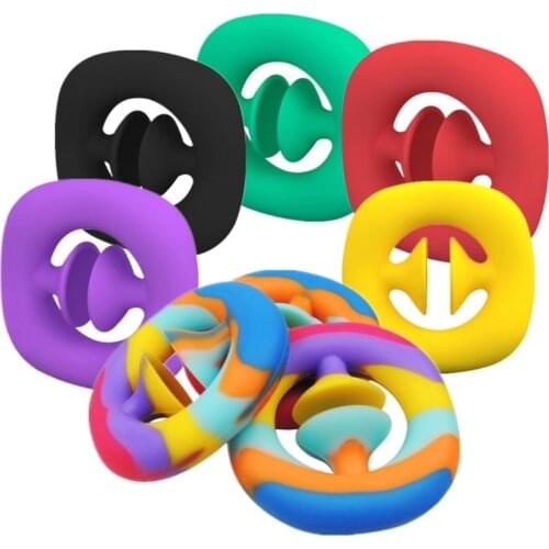 Gripping Ring Silicone Anti Stress Finger Hand Grip Stress Reliever Decompression Fidget Toy Sucker Wrist Strength Trainer