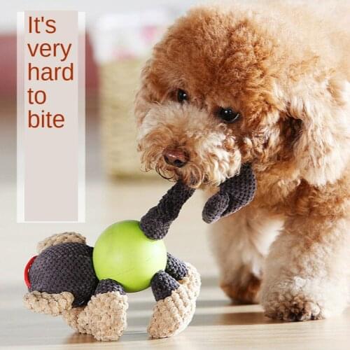 Dog Toy Doggy Molar Long Lasting Sound Teddy Corgi Puppy Toy Ball Relieving Stuffy Artifact Pet Supplies dog toys for small dogs