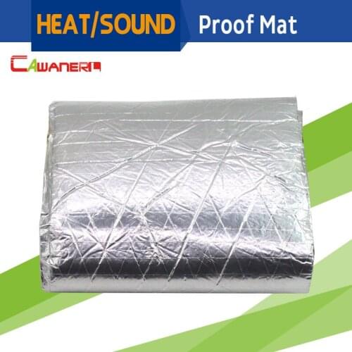 Cawanerl 50CM x 100CM Car Truck Boat Heat Proof Sound Shield Insulation Mat Noise Control Deadening Aluminum Foil Deadener