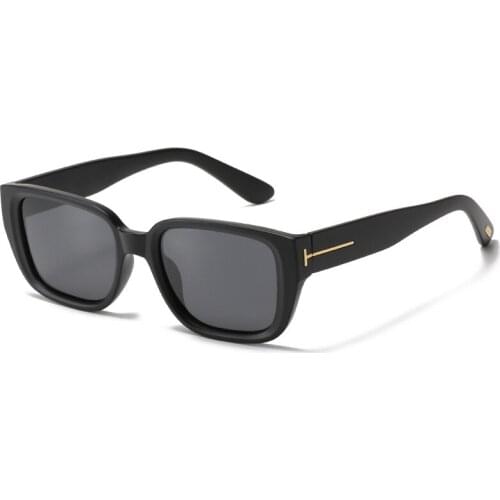 Rectangle tf logo sunglasses women men 2021 trending products black yellow tea clear sun glasses vintage oculos de sol feminino