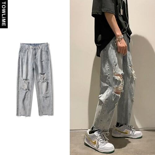 TOWLIME Ripped Jeans For Men