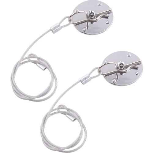 1 Pair 64mm Universal Car Racing Sport Bonnet Hood Pin Lock Latch Appearance Kit Silver CNC High Quality