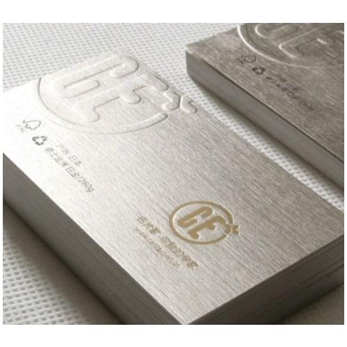 High quality Engraved Stainless steel business card metal card printing name cards matte finishing
