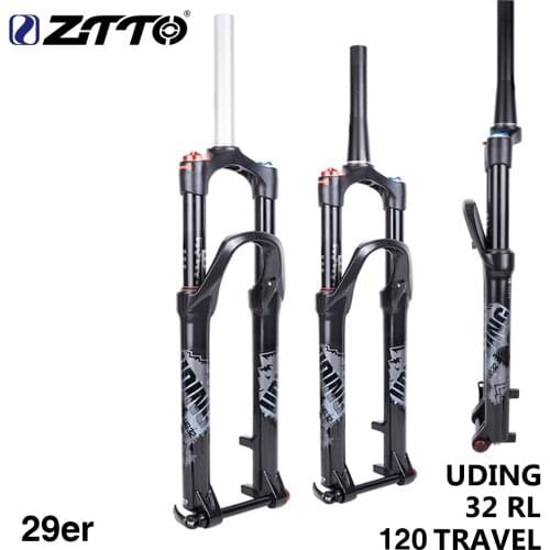 ZTTO MTB UDING 32 RL 120mm Air 29 29er Inch Fork Suspension Lock Straight Tapered Thru Axle QR Quick Release for mountain bike