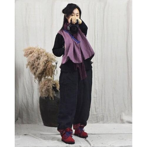 Women Patchwork V Neck Vests Loose Padded Thin Sleeveless Tops Female 2020 Spring Vests Tanks