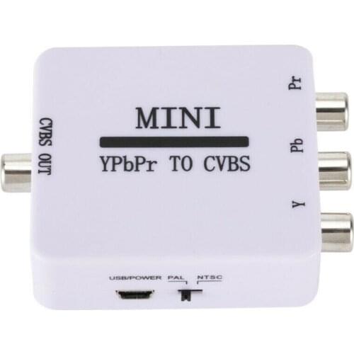 1 Pcs USB 5 V YPBPR to CVBS Video Converter Adapter Portable Mini TV Projector Monitor Power Supply Video Adapter Accessories