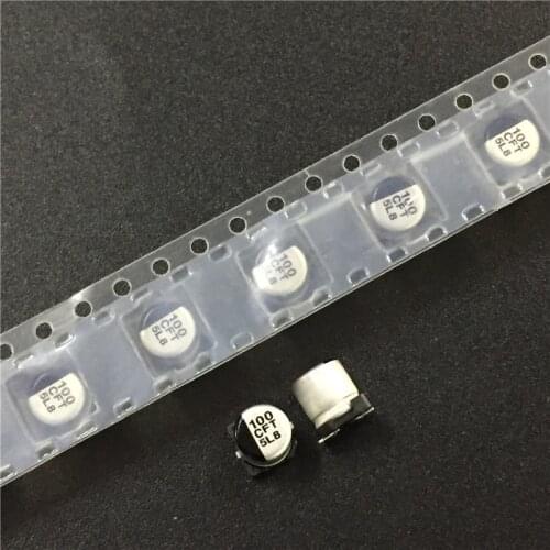 10pcs 100uF 16V FT Series 5x5.8mm Original 16V100uF Chip type SMD Aluminum Electrolytic capacitor