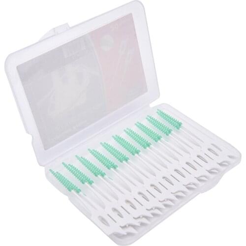 16Pcs/Set Soft Rubber Interdental Brush Picks Dental Hygiene Instruments Elasticity Tooth Picks Teeth Stick dental