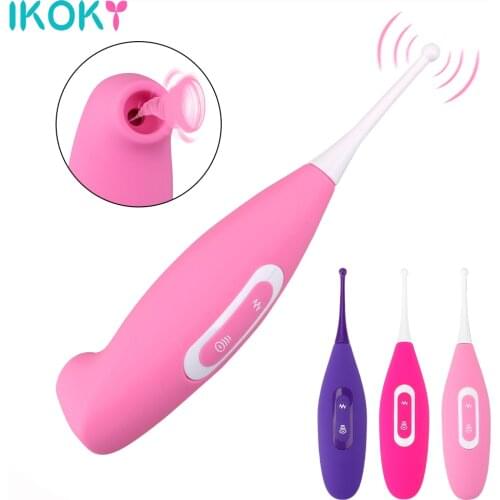 2 in 1 G-Spot Vibrators for Women Vaginal Sucking Clitoris Stimulator Vagina Orgasm Nipple Massager Adult Sex Toys for Female