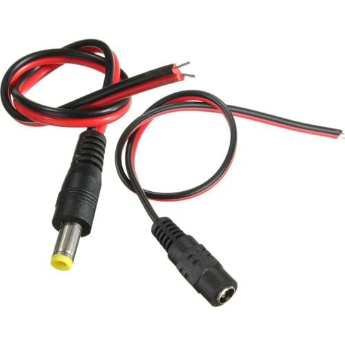 20 pcs 5.5 x 2.1mm Male DC Power Jack Plug CCTV Camera power connection line