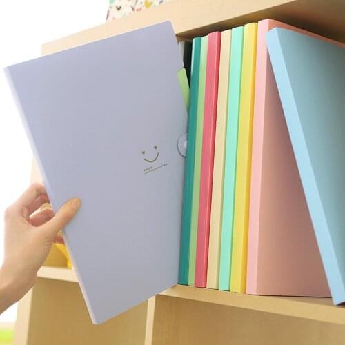 A4 File Document Bag Pouch Bill Folder Holder Organizer Fastener School Office Supplies Expanding File Folder Document Storages