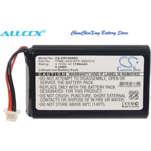 Cameron Sino 1700mAh Battery 6502313, TPMC-4XG-BTP for Crestron A0356, TPMC-4XG, TPMC-4XG Touchpanel