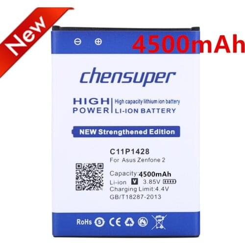 Chensuper Battery for Asus Zenfone 2 Zenfone2 Laser ZE500KL ZE500KG 4500mAh C11P1428 Zenfone 2 Laser 5" Z00ED