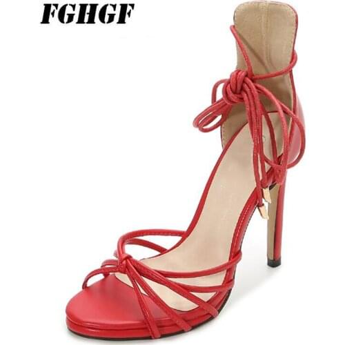 Heel sandals Halter strap open-toe shoes for women Wedding shoes, banquet shoes, size 35-46