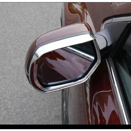 For Honda CRV CR-V Accessories 2013-2018 ABS Chrome Auto Rearview Mirror Block Rain Eyebrow Cover Trim Car Sticker Styling