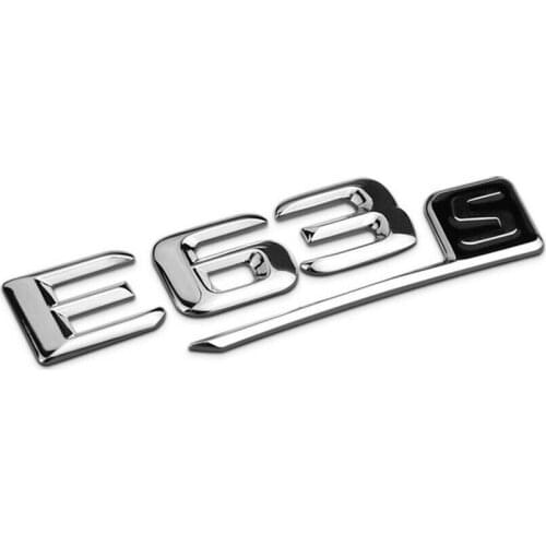 Chrome Number Letters Trunk Emblem Emblems Badges for Mercedes E63s