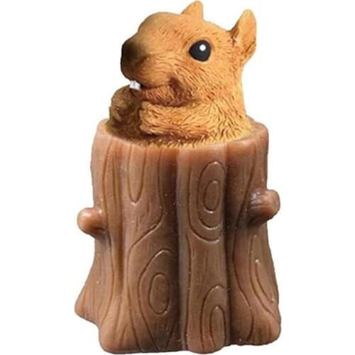 Squirrel Decompression Toy Squirrel Cup Squeeze Funny Gadgets Novelty Fidget Toys Gift Sensory Stress Relief Toys