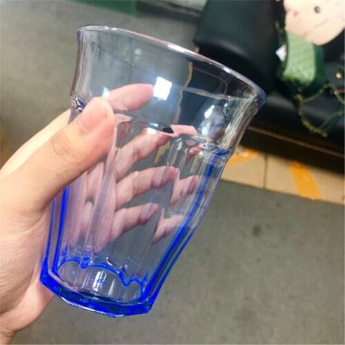 Colorful Personality Acrylic Cup Transparent Polygon Corner Drink Cup Kitchen Supplies