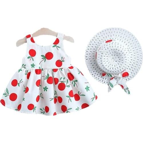 Toddler Girl Birthday Outfits Summer Clothes 2021 Kids Clothes for Girls Baby Girl Dress COTTON Knee-Length Flower Dress