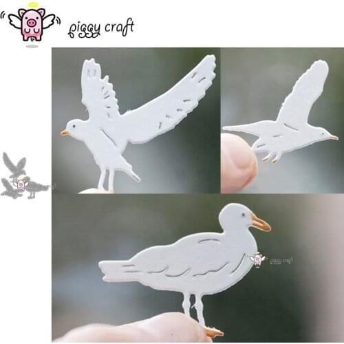 Piggy Craft metal cutting dies cut die mold Seagull bird decoration Scrapbook paper craft knife mould blade punch stencils dies