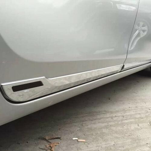 For 2014 2015 Toyota Corolla E170 High quality Chrome Side Door Car Body Molding Trim Strips
