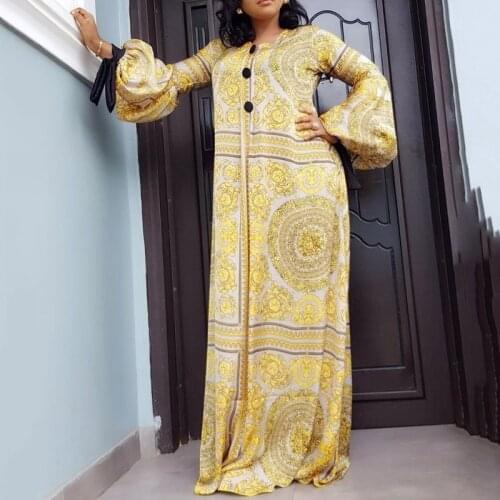 New Style Classic Long Sleeve African Clothing African Dresses For Women Fashion Africaine Robe Long Maxi Dress Africa Clothes