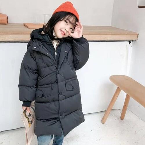 Girls Boys Coats Fashion Kids Down Jackets Baby Girls Winter Warm Casual Outerwear Size 3-10 Years Old Children Girls Boys Parka