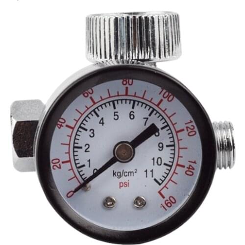 Spray Gun Air Flow Control Valve Pneumatic Parts Gas Adjustment Pressure Gauge Regulator Valve