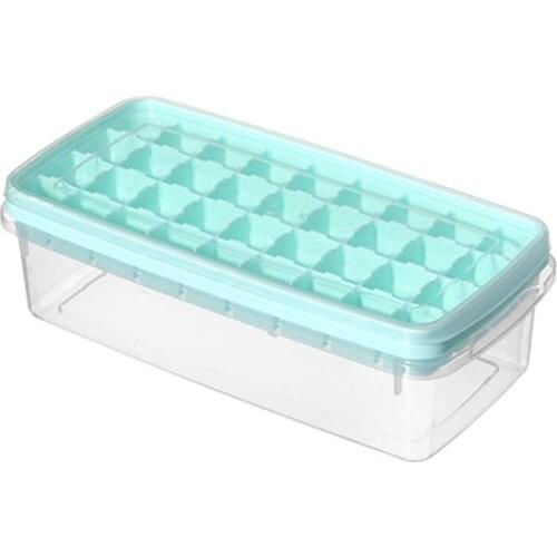 Rectangular Ice Box with Lids Easy Release Flexible Storage Bin Stackable Container Home Kitchen Bar Supplies 1Pc