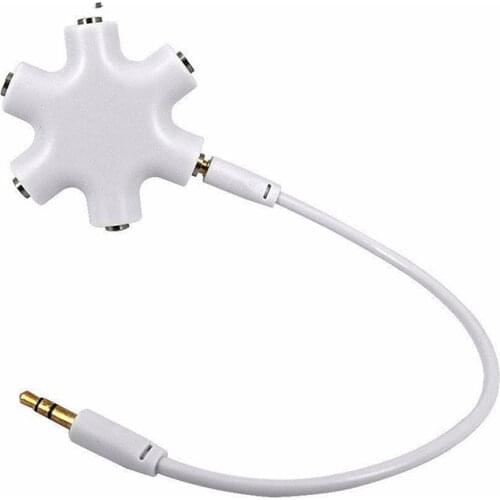5 Color 3.5mm Audio Splitter Extension Mp3 Music Audio Hub 1 to 5 Port Adapter for Tablet MP3 4 Mobile Phone Headphone Earphone