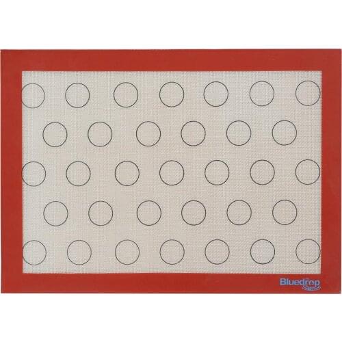 Bluedrop silicone baking sheets macaron cookies sheets non stick oven liner non stick pad for USA half sheet pan 29.5x42cm