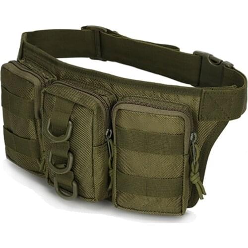 Tactical Men Waist Pack Hiking Waist Bag Outdoor Army Military Hunting Sports Bags Climbing Camping Army Fan Tactical Package