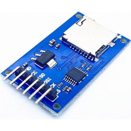 1pcs/lot Micro SD card mini TF card reader module SPI interfaces with level converter chip for arduino