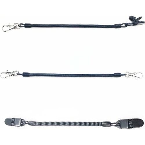 1 Piece Max 145cm Fishing Lanyard Tether Net Release Holder Quick Cord Clip Pliers Lip Grips Safety Tool(Double Hanging Buckle)