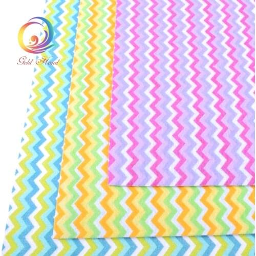 12pcs/lot 1mm Thickness Printed Felt Non Woven Fabric Polyester Cloth For Sewing Dolls Home Decoration Pattern Bundle 15x15cm