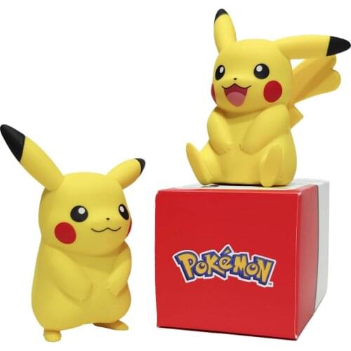 2Styles 7.6-8cm Tomy Pokemon Toys Pikachu Anime PVC Figures Model Kawaii Gifts for Kids