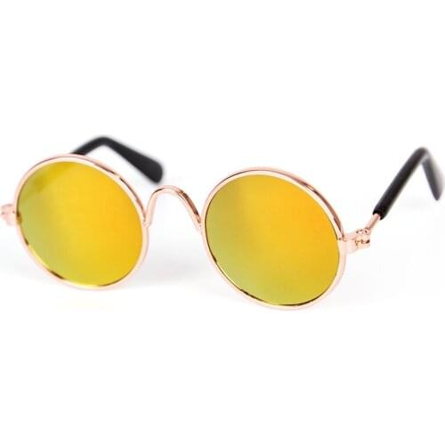 2020 New Doll Toy Cool Sunglasses For American toy Baby toy Pet Photo Prop Pet Glasses Doll Sunglasses Pet Cat Eye Protection