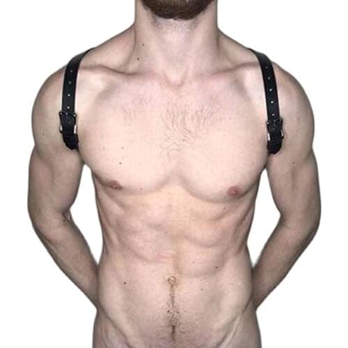 2020 New Leather Belt Harness Leather Harness Men Sword Bdsm Fetish Festival Rave Bondage Dress Harajuku League High Quality