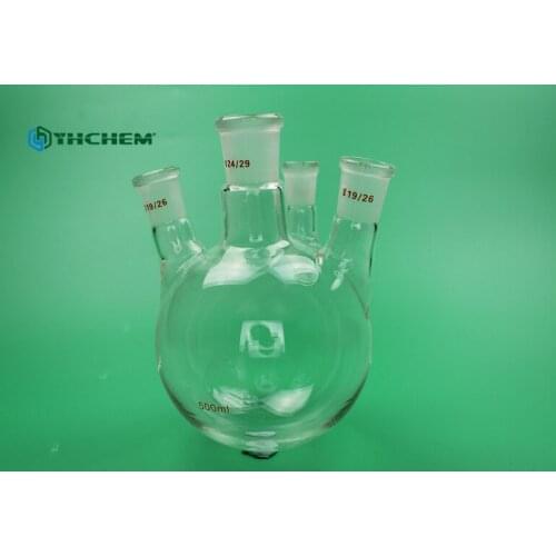 24/29,500ml/1000ml/2000ml,4-neck Round Bottom Glass Flask